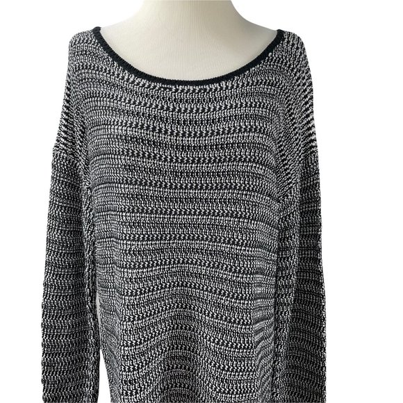 Joie Long Chunky Knit Cotton Blend Sweater Size L Comfy Oversized Tunic - Picture 2 of 11